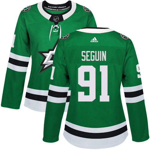 Adidas Dallas Stars 91 Tyler Seguin Green Home Authentic Women Stitched NHL Jersey